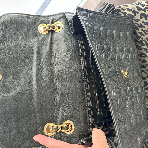 Rebecca Minkoff Green quilted handbag with gold chains - Picture 12 of 13